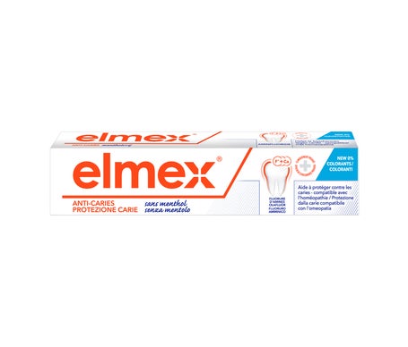 Elmex Dentifrice Compatible Homéopathie Sans Menthol 75 ml