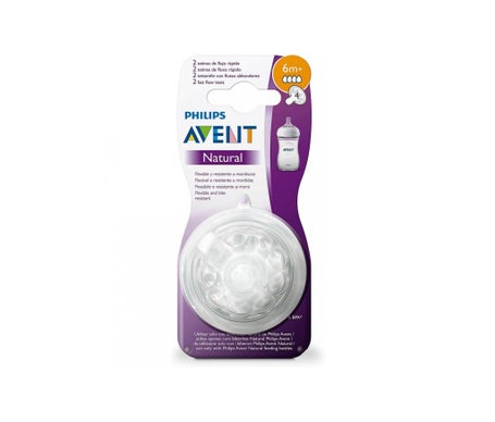 Avent Natural Teat Fast Flow Teat 2 pièces