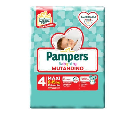 Pampers Baby Dry Couche Culotte Taille 4 Maxi 16uts