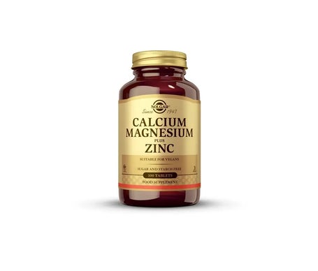 Solgar Calcium Magnésium Plus Zinc 100 Comprimés