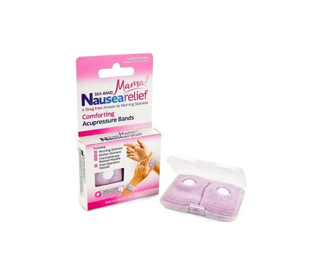 Sea Band Mama Bracelets Apaise Nausée Rose 2uts