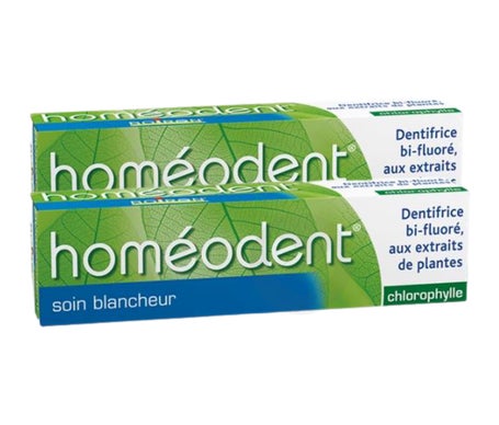 Boiron Homéodent Soin Blancheur Pâte Dentifrice Chlorophylle 2x75 ml