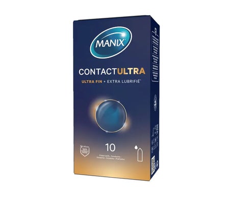Manix Contact Ultra-Fin + Extra Lubrifié 10 Préservatifs