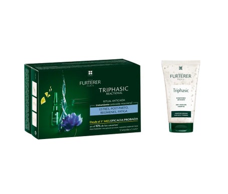 René Furterer Triphasic Reactional 12x5ml + Champú Anticaída 50ml