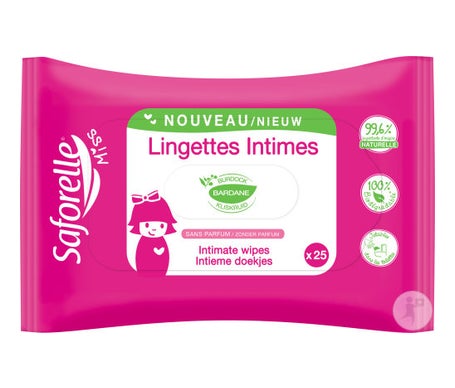 Saforelle Miss Lingettes 25uts