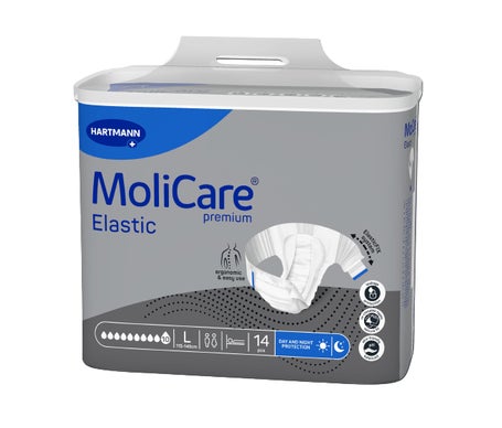 Molicare Premium Elastic 10 Gotas Talla L 14uds