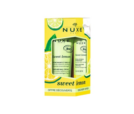 Nuxe Sweet Lemon Crème Mains Et Ongles 30ml + Stick Lèvres Hydratant 4g
