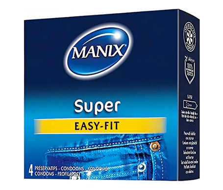 Manix Préservatif Super Lubrifiant 4uts