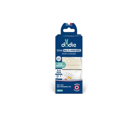 Dodie Biberon Tétine Multi-Perforée Débit 1 0-6M Rose 150ml