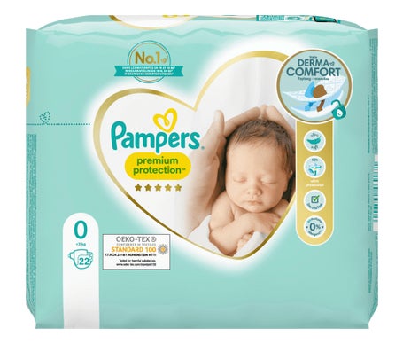 Pampers Premium Protection Couches Taille Micro 22uts