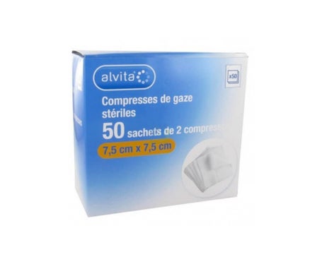 Alvita Comp Bt50X2 Gaze 7,5X7,5