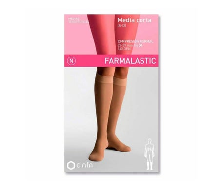 Farmalastic Bas De Contention Court (A-D) Compression Normale T-Reina Plus Noir
