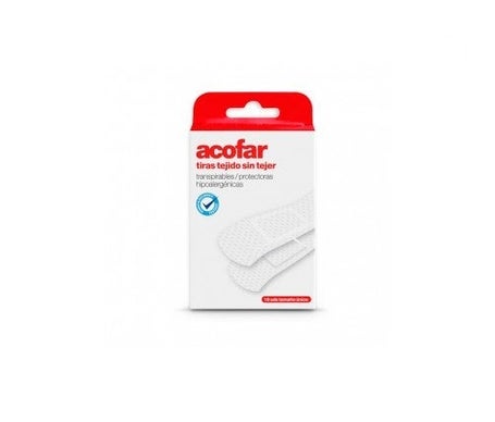 Acofar pansement adhésif tissu hypoallergénique 16 pcs