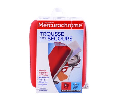 Mercurochrome Trousse de Premiers Secours 17 Composants