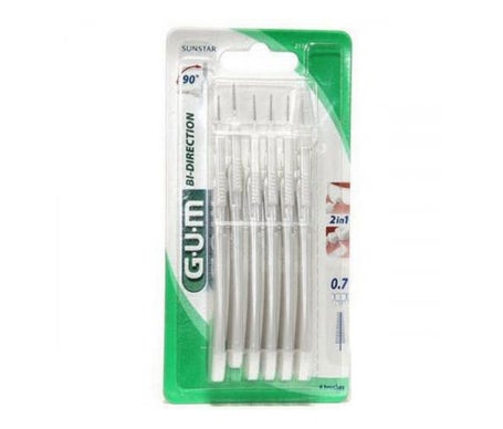 Gum Brossette Interdentaire Bi-Direction 90° 0,7mm 6 Unités