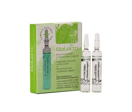 Salerm Restructurant Au Placenta Végétal 4x13ml Ampoules