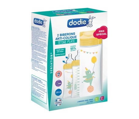 DODIE BIBERON INIT+ 270ml BLEU COSMO TÉT DÉBIT 2