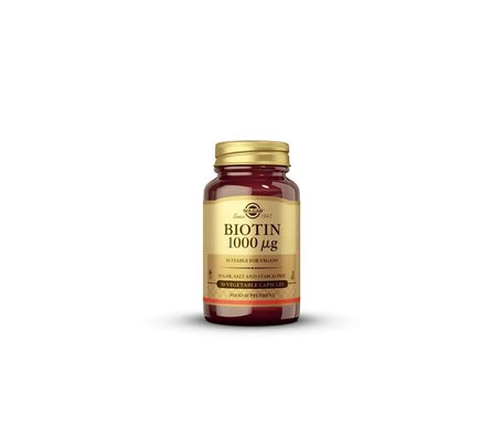 Solgar Biotine 1000Mcg (Vitamine B8) 50 gélules Végétales