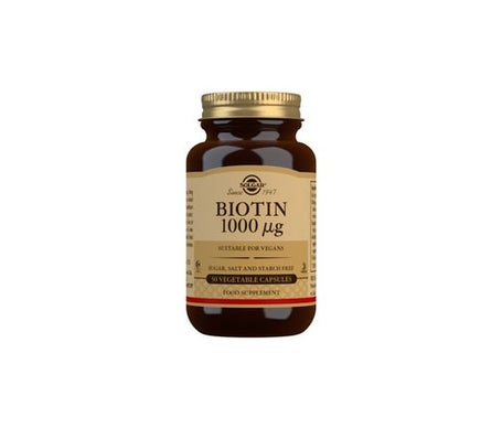 Solgar Biotine 1000Mcg (Vitamine B8) 50 gélules Végétales