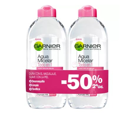 Pack d'eau micellaire Garnier Skinactive 2x400ml