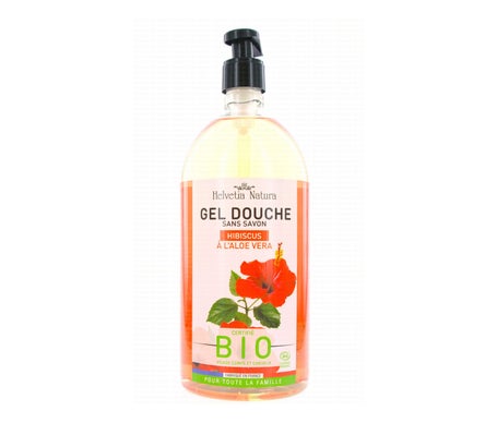 Helvetia Natura Gel Douche Sans Savon Hibiscus à L'Aloe Vera 1L