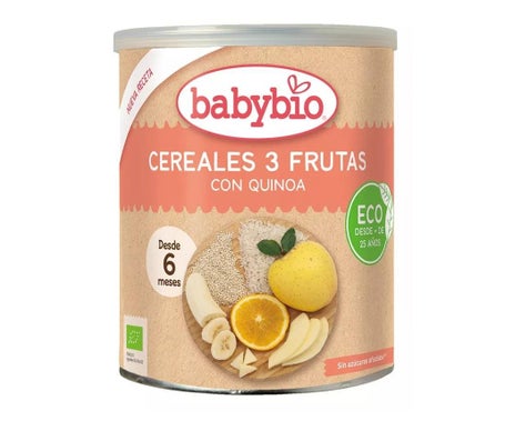 BabyBio Céréales 3 Fruits avec Quinoa 220g