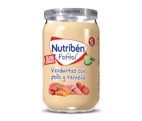 Nutribén Petits Pots Poulet Bœuf Légumes +6m 250g