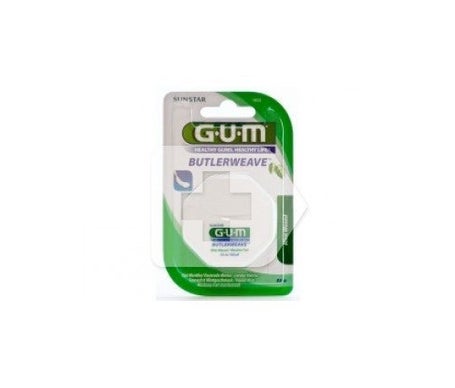 gum Fil Dentaire Butlerweave Plat Ciré Mentholé