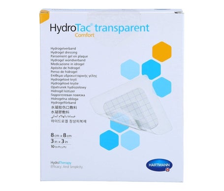 HydroTac Comfort Pansement Hydrocellulaire Adhésif Stérile 8x8cm 10uts