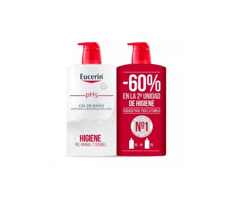 Eucerin® pH5 Gel de bain Duplo 1l+1l