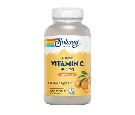 Solaray Vitamine C 485mg 100comp à mâcher 100comp orange à mâcher