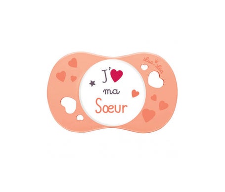 Luc et Léa Sucette +6 mois Symétrique «J'aime ma s?ur»