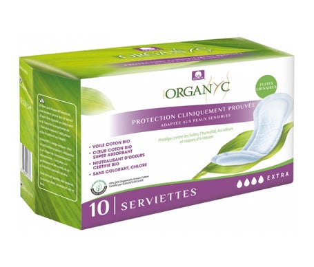 Organyc Protecteur d'Incontinence Extra 10uts