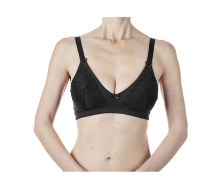 Chicco Allaitement Soutien Gorge Coton Noir Taille 4D 1ut