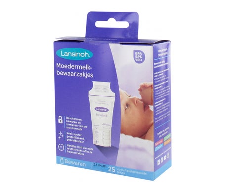 Lansinoh Bolsa Almacenado Leche Materna 25uds