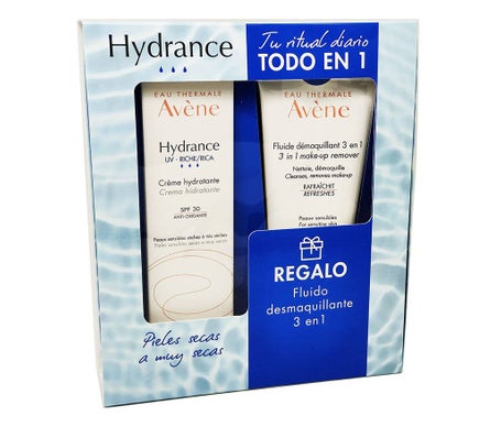 Avène Hydrance UV Crème Riche 40ml + Fluide Démaquillant 100ml