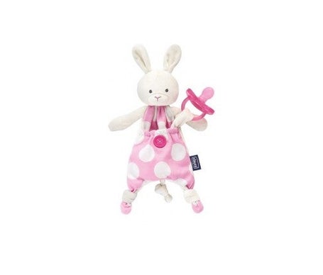 Chicco Garde Sucette Pocket Lapin Rose