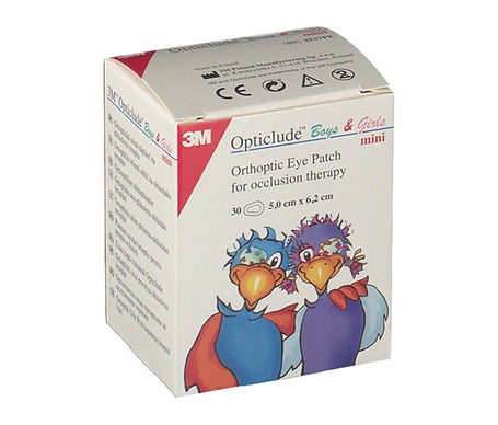 Opticlude parches oculares impresos impresos pequeño 30uds
