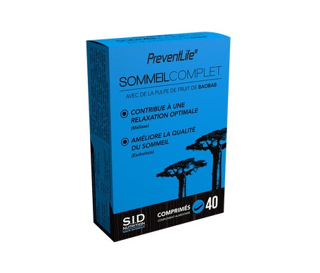 Sid Nutrition Preventlife Sommeil Complet 40 comprimés