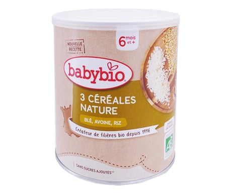 BabyBio 3 Céréales Nature 220g