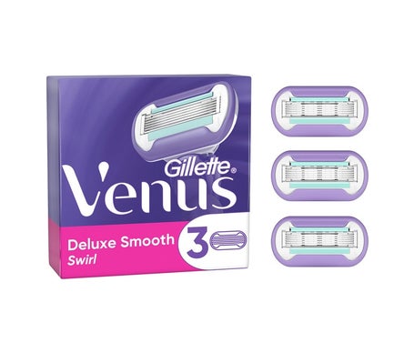 Gillette Pack Venus Smooth Swirl Chargeur 3 Recharges