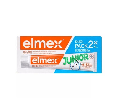 Elmex Anti-Caries Dentifrice Junior 6-12 Ans 2x75 ml