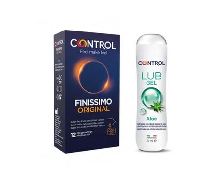 Control Pack Finissimo Original Préservatifs + Lubrifiant Aloe