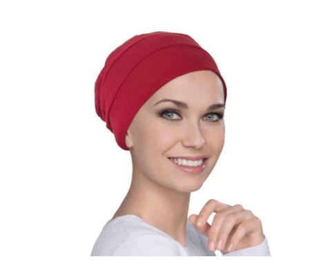 Ellen Wille Tala Bonnet Coton Dark Red 1ut