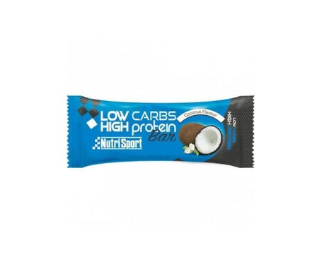 Nutrisport Barre de noix de coco à faible teneur en glucides et à haute teneur en protéines