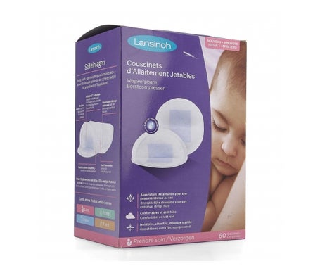 Lansinoh Coussinets Jetables pour l'Allaitement Maternel 60uts
