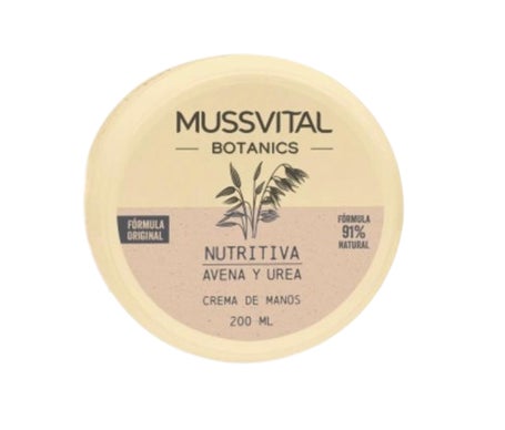 Mussvital Botanics Crème Mains Nutritive Avoine Et Urée 200ml