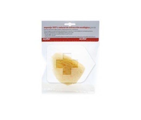 Eponge naturelle ajustable grande taille 1 pc