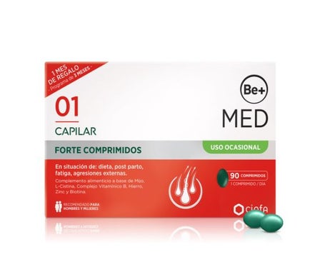 Be+ Capillaire Usage Occasionnel Forte 90 Comprimés
