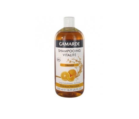GAMARDE Shampooing Vitalite Bio Orange Cheveux Normaux 500ml 